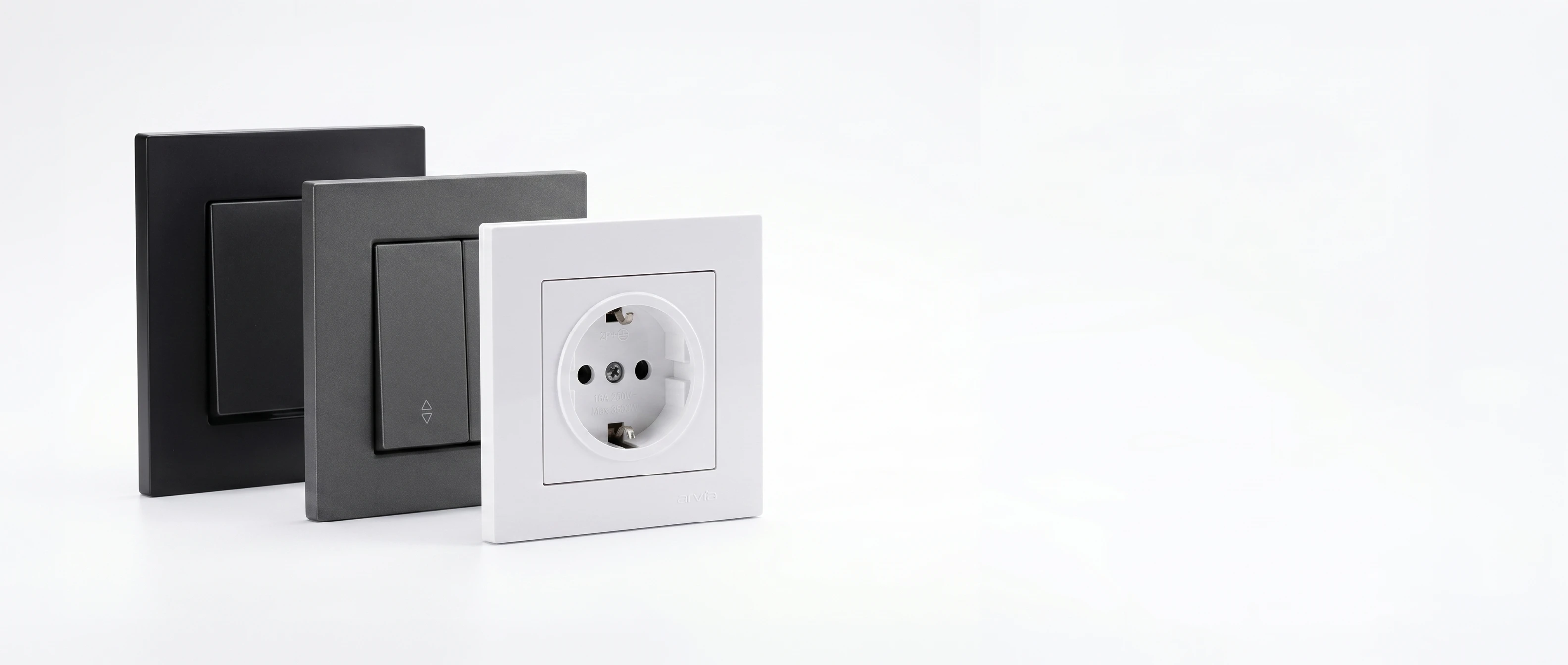 Anahtar & Priz Çeşitleri | Levent Elektrik - Antalya Elektrik Malzemeleri Levent Elektrik anahtar ve priz çeşitleri - Günsan, Viko, Panasonic topraklı priz, USB priz, dimmer, sensörlü anahtar ve cam dokunmatik seriler Antalya