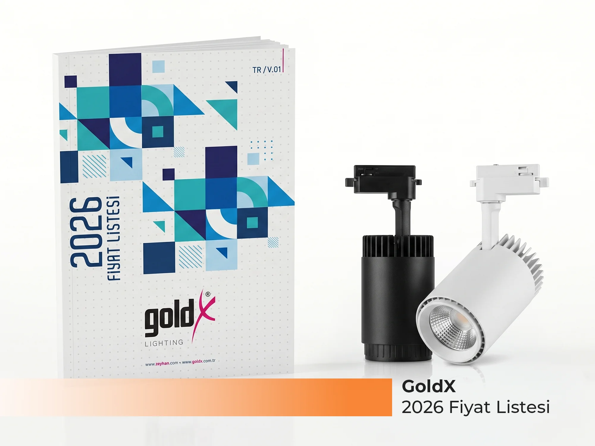 GoldX 2026 Fiyat Listesi Yayınlandı - LED Aydınlatma Ürünleri GoldX 2026 güncel fiyat listesi, LED panel armatürler, spot armatürler, mağaza ve ray aydınlatma ürünlerini içeren katalog - Levent Elektrik Antalya