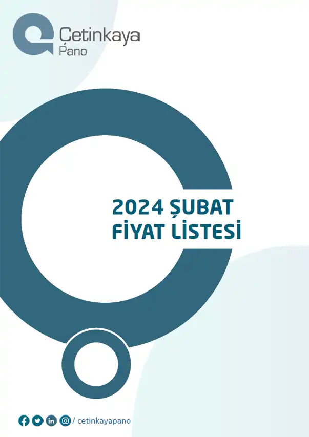 Çetinkaya Pano 2024 fiyat listesi